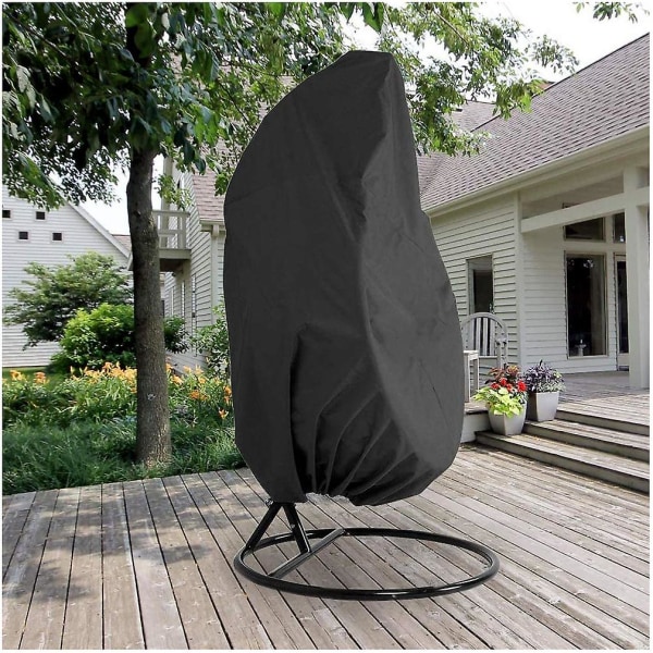 Cover för hängande stol med oxford blixtlås 190 X 115 Cm Vattentätt Cover för trädgårds- och utemöbler 190 X 115 Cm