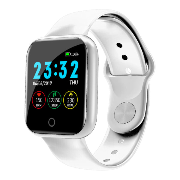 I5 Smart Watch Armband Stegräknare Blodtryckspuls white