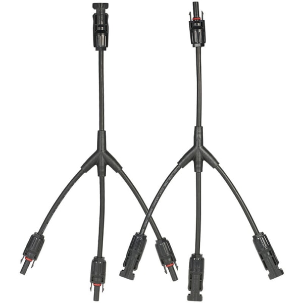 MC4 Y Branch Solpanels kabelkontaktadapter, 1 par M/FFF och F/MMM - 1 par M/FFF och F/MMM