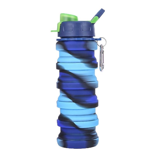 Sportvattenflaska Silikon Vikbara vattenflaskor Utomhussporter och resor