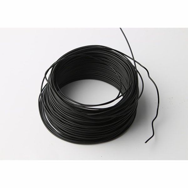 Svart och vit elektrozinkpläterad järnkärna bindetråd platt rund järntråd 0,55-1,2 mm bindetråd metall bindtråd (vit, rund, 0,75 mm, 60M)