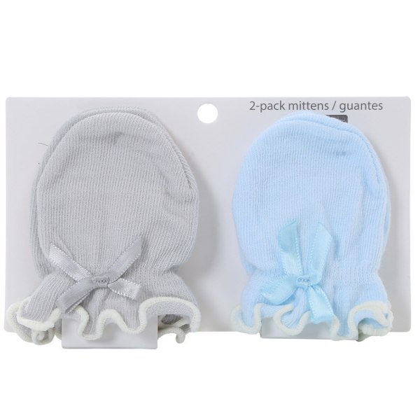 Repfri handstrumpor för nyfödda, baby reptåliga mjuka bomullshandskar