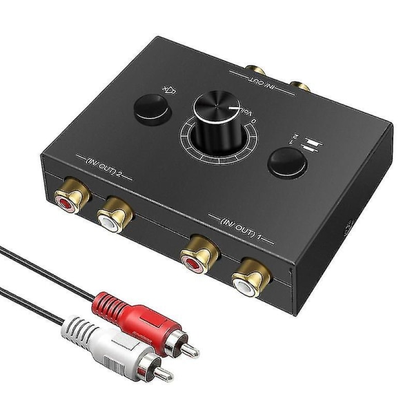 Audio switcher förlustfri ljudkälla konvertering switch splitter 2 in 1 out