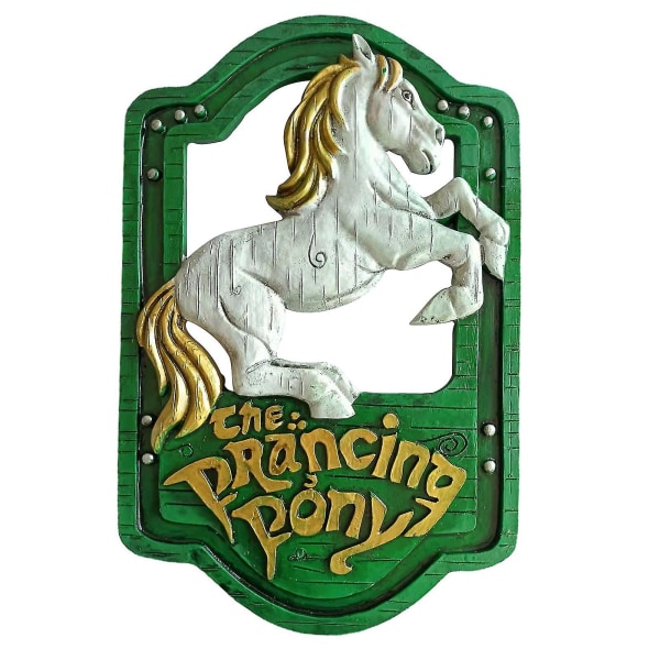 Simulering Sagan om ringen Stigande häst och grön drake krog tecken