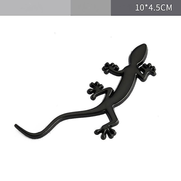 Bildekaler Liten Gecko Bildekaler Roliga dekorativa Gecko-dekaler Personlig billogotyp Svanslogotyp - Black Gecko [höger]