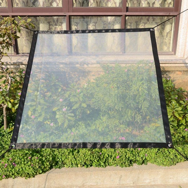 Transparent presenning vattentät PE trädgård presenning membran tygrem 2*3m