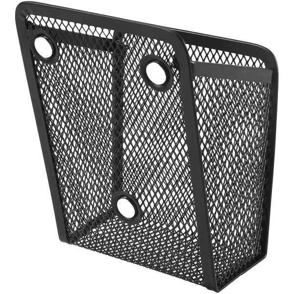 Magnetisk pennhållare, pennkorg med 2 mesh i rostfritt stål, lämplig för whiteboard, svart tavla, kök