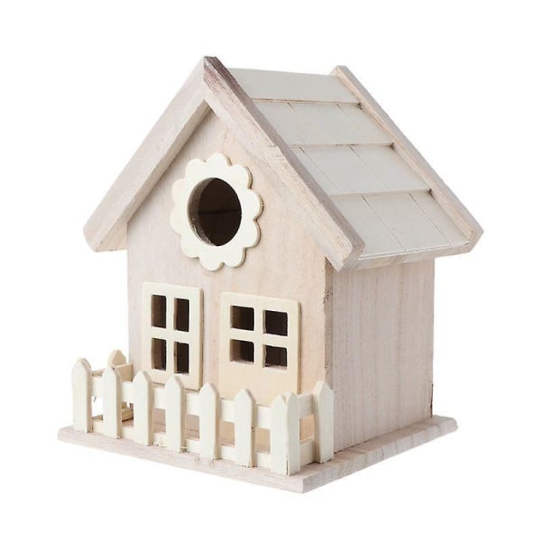 Trä Birdhouse avelsbur Staket Box Bo Trädgård Bakgård Heminredning | Fågelburar och bon