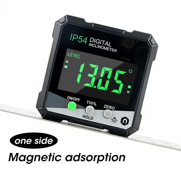 Digital goniometer, gradskiva/goniometer med LCD-display, lutningsmätare med magnet, digital vinkelmätningslinjal