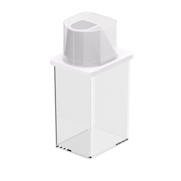 Liten lufttät spannmålsautomat med lock Kök Torrmat Förvaringsbehållare white 800ML