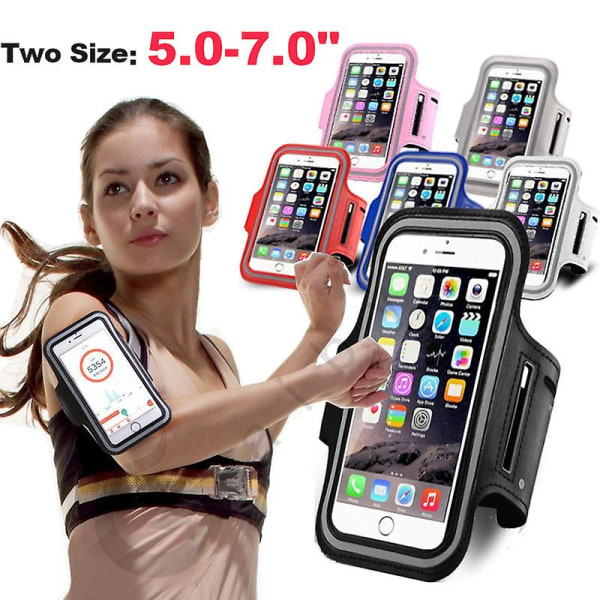 Sport utomhus fitness mobiltelefon arm med pekskärm mobiltelefon arm väska black