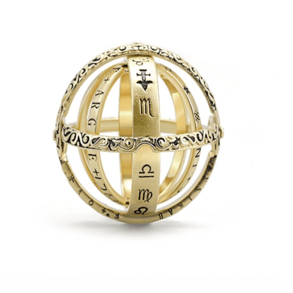 Astronomi Ball Ring Cosmic Ring Ring Par Par Smycken Present gold