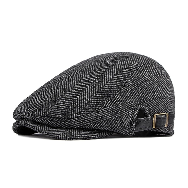 Män Newsboy Hat Keep Warm Fashionabel Polyester Vintage Justerbar Casual Hat