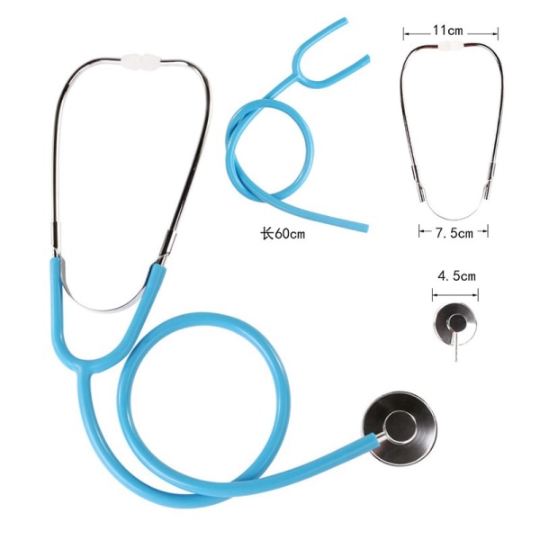 Pro Dual Head Emt Stetoskop För Läkare Sjuksköterska Vet Student Hälsa Blod Rosa blue