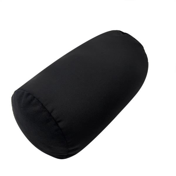 1-pack Mini rullkudde kontorslurskudde Hemsäte Nackstöd Nackstödskudde Resebärbar mikropärlkudde black