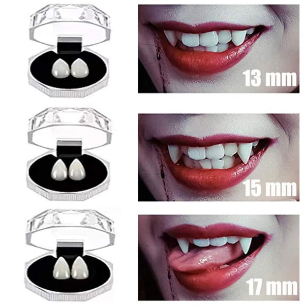 3 par Halloween Vampyr Zombie Werewolf Fangs Cosplay Party rekvisita