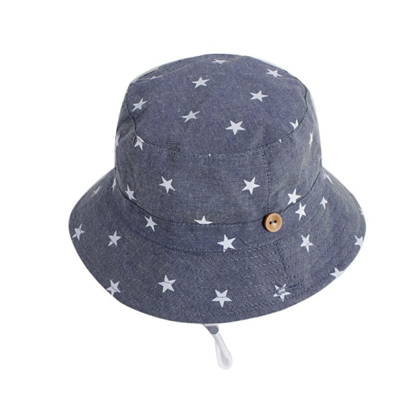 Unisex Baby Barn Solskydd Bucket Hat Flickor Pojkar Bucket Hat Beach Hat Sun Hat grey 54 cm