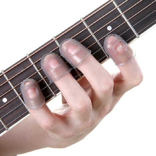 12 st Tunna Medium Celluloid Gitarr Tummen Picks Finger Picks Plectrum Band