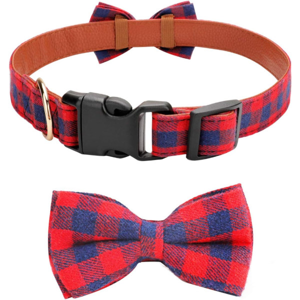 Hund och katt halsband slips red 1.5*24.5-35CM