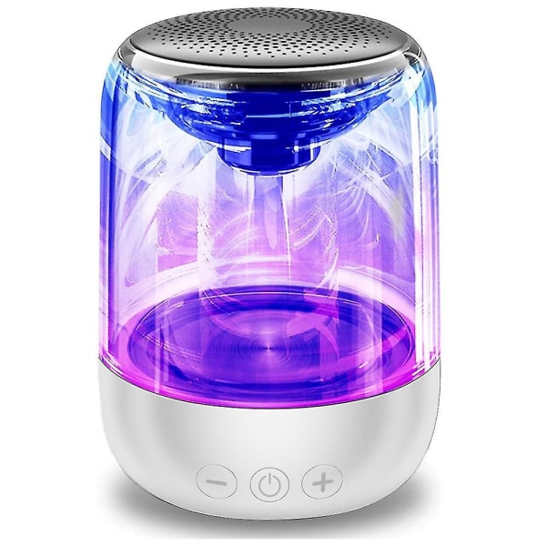 Bärbar Bluetooth högtalare, äkta trådlösa stereohögtalare, kristallklart stereoljud, rik bas, trådlös räckvidd white