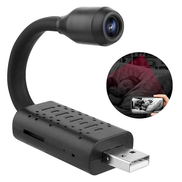 Mini spionkamera WiFi dolda kameror Trådlös liten Nanny Cam USB -kontakt Dold spionkamera HD-säkerhetskamera