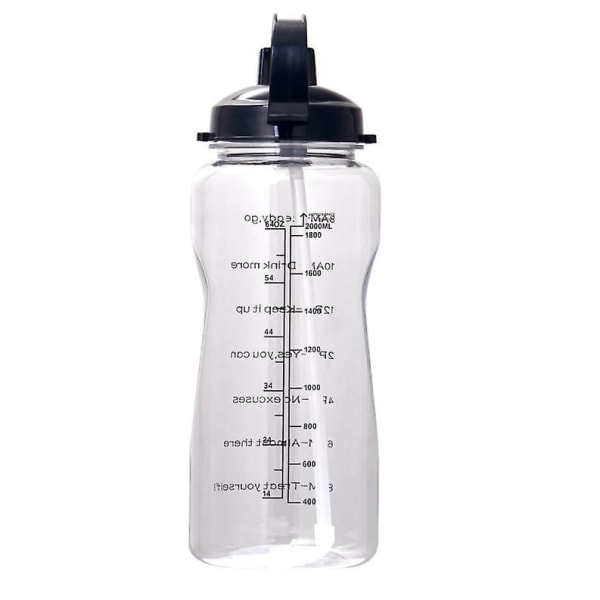 Utomhusvattenflaska Stor kapacitet Sportvattenflaskor Lyftbälte Cover med sugrör