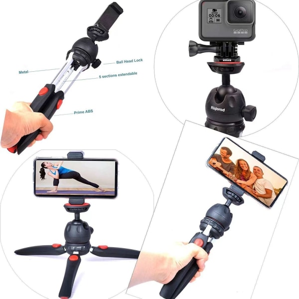 Stationär stativ livesändning mobiltelefon fäste selfie handhållen ram universal mikro-SLR kamera mikro-projektor fäste