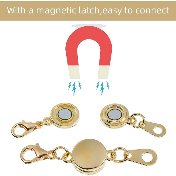Låsande magnetiskt smyckeslås Runt halsband Låsförslutningar Armbandsförlängare för smyckestillverkning