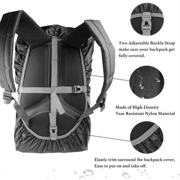 Vattentät ryggsäck cover justerbar halkfri väska