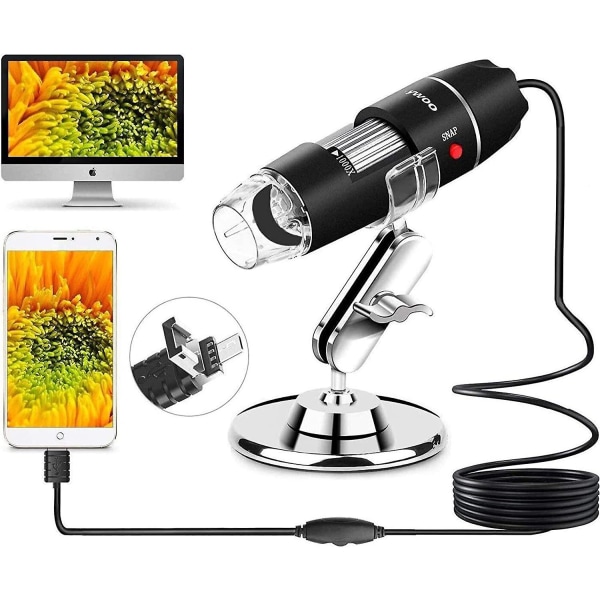 USB Microscope 8 Led USB 2.0 Digital Microscope, 40 To