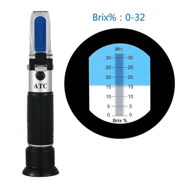 Handhållen Brix refraktometer 0-32% Brix refraktometer