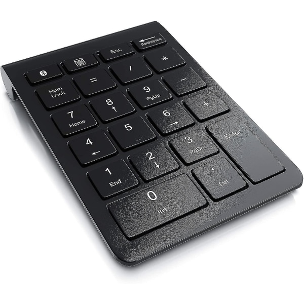 Numpad Bluetooth trådlös numerisk tangentbord Bärbar numerisk numerisk knappsats med 22 tangenter