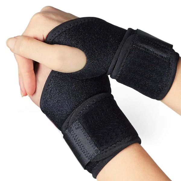Justerbar atletisk handledsbygel för män och kvinnor (svart /1 par)