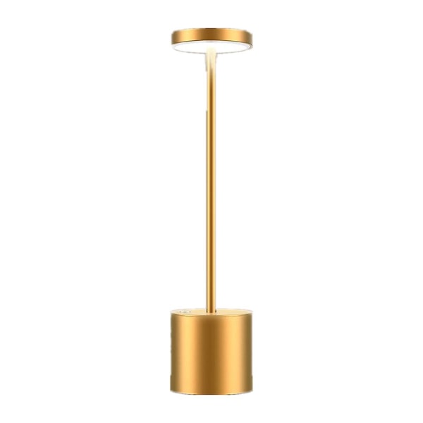 Uppladdningsbar led bordslampa, bärbar 6000 mah bardekoration ljus guld
