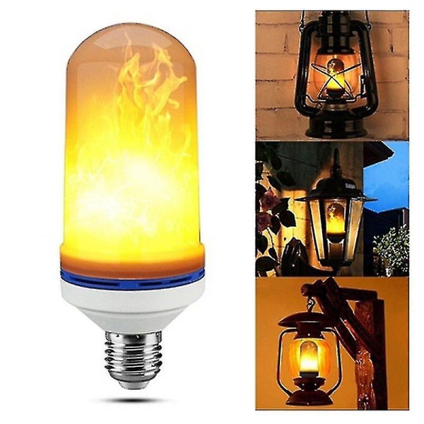 Nya Led Flame Light Bulbs Fire Flimmer Effekt Lampa Dekorativ Led Lampa Med flimrande 5w Flame Decorations Led Lights E27 Stand