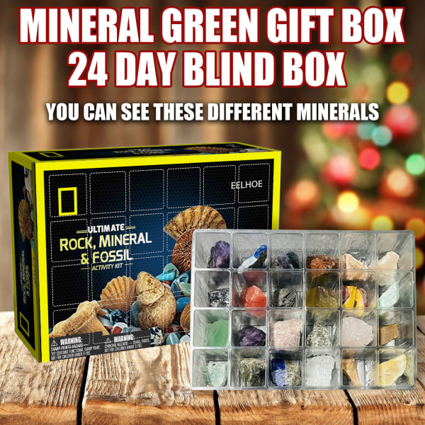 Plast Stone Kit Xmas Gift Gem Blind Box Tidig pedagogisk leksak