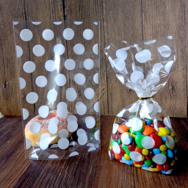 50 roséguld presentpåsar med tvinnade transparenta papperspåsar White