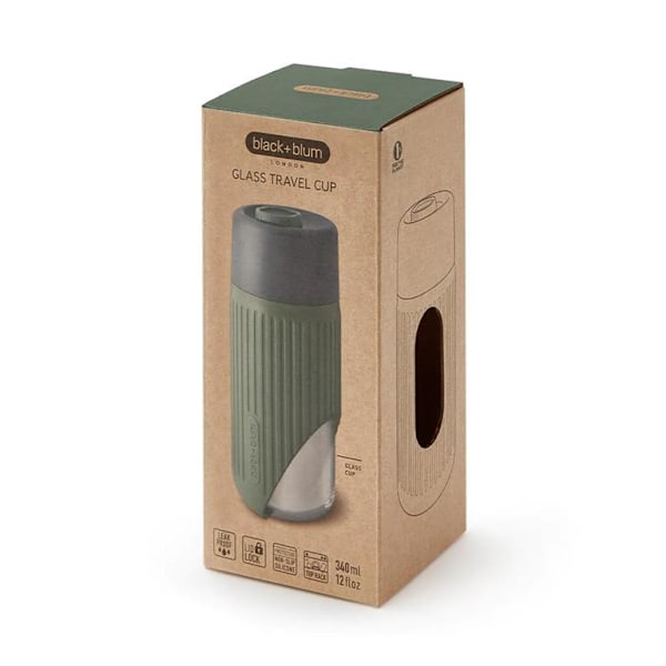 Black + Blum Glass Travel Cup Olive