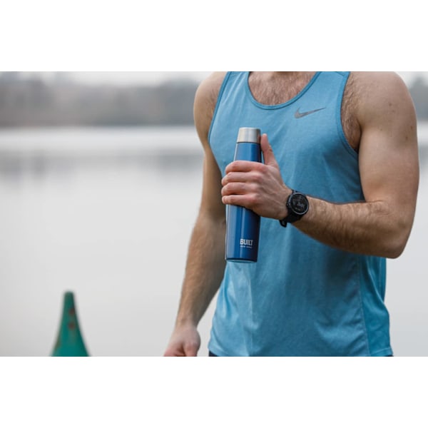 Built Perfect Seal 540ml Hydration Bottle Midnight Blue