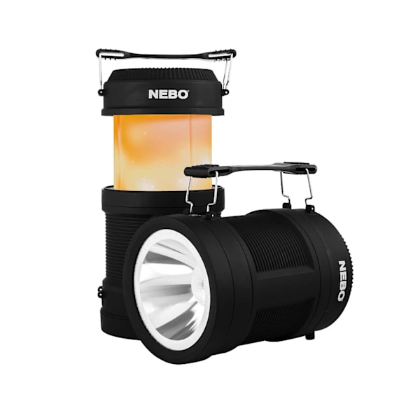 NEBO BIG Poppy&#x2122; Rechargeable 4-in-1 Lantern, USB Powerbank Svart
