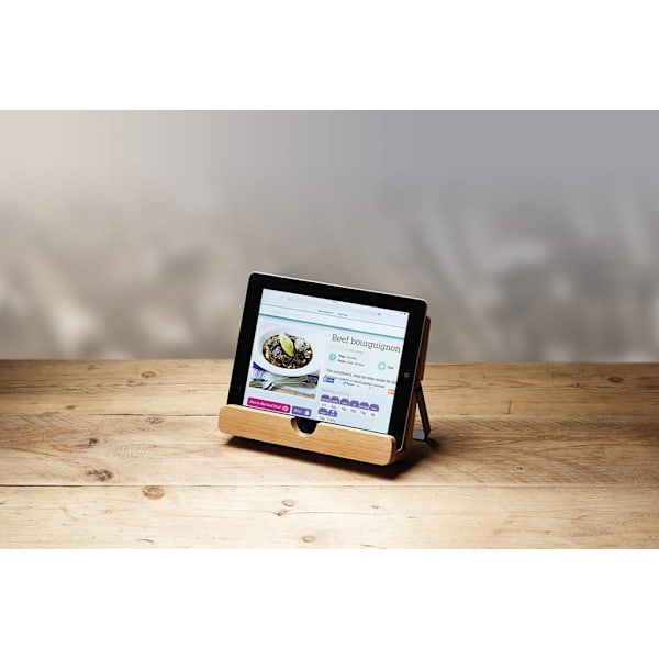Natural Elements Acacia Wood Cookbook / Tablet Stand