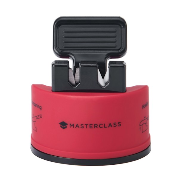 MasterClass Smart Sharp Dual Veitsenteroitin MestariÄlykäs Terävä Kaksoisveitsenteroitin, Punainen