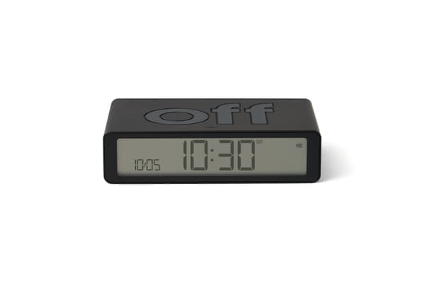 Lexon Design Flip Classic Alarm Clock Orange