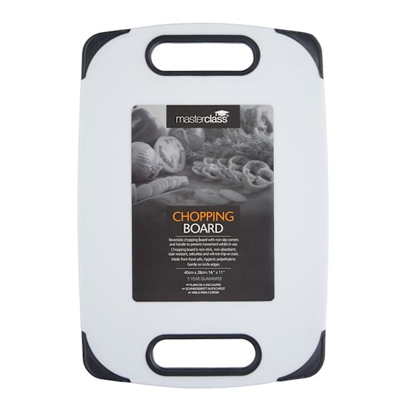 MasterClass Non-Slip Polyethylene Cutting Board - Medium