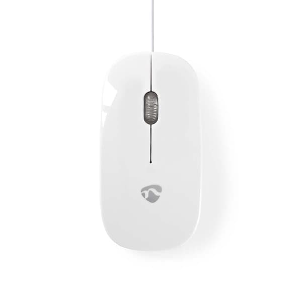 Nedis Wired Mouse 1000dpi - Both Handed Black
