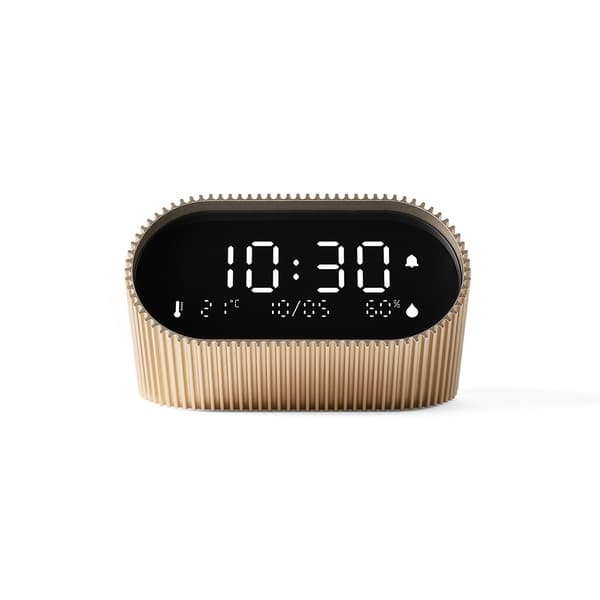Lexon Design Ray Alarm Clock Rechargeable Matt Black