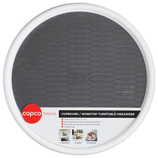 Copco Cupboard/Worktop Turntable Organiser, 30cm