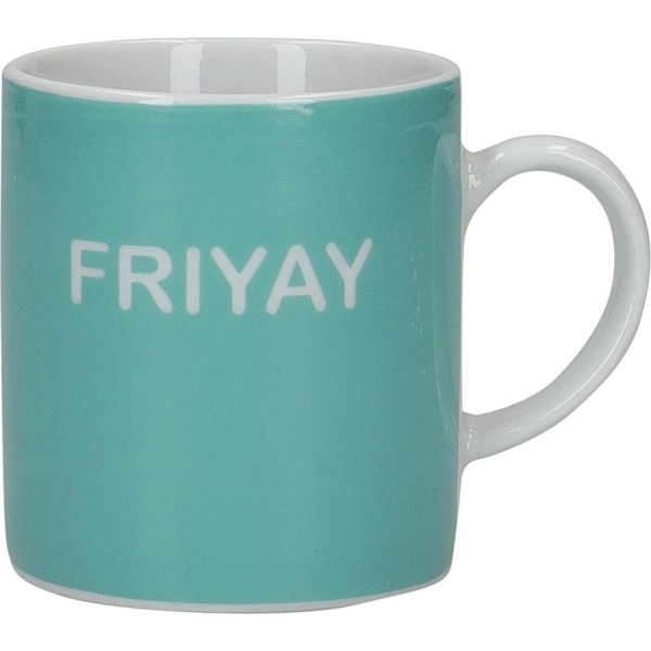 KitchenCraft 80ml Porcelain Friyay Espresso Cup