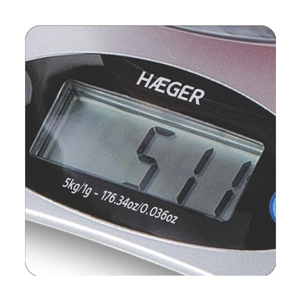 Haeger SANTINI köksvåg | Skål | max 5 kg.