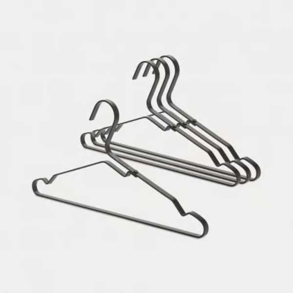 Brabantia Aluminium Clothes Hangers Set - 4pcs. Black